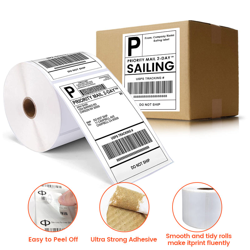 Warehouse Shipping Labels 4x6 – 4000 Pack for Fulfillment & Logistics